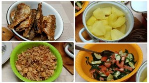 "Жизнь на пенсии".. Простой и вкусный обед у пенсионеров.